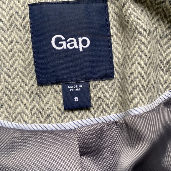 GAP Grey Herringbone wool blazer - Picture 6 of 6